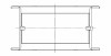 ACL **Coated** Chev. V8 396-402-427-454 Race Series Engine Crankshaft Main Bearing Set - 5M829HC-001 Technical Drawing