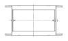 ACL Chev. V8 267-305-327-350 Race Series Engine Crankshaft Main Bearing Set - 5M909H-09 Technical Drawing