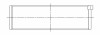 ACL PORSCHE 911/914-2.2.0/2.2L(+TURBOS) Engine Connecting Rod Bearing Set - 6B2452H-STD Technical Drawing