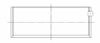 ACL **Coated** Chev. V8 Special Racing Application Engine Connecting Rod Bearing Set - 8B1663HC-001 Technical Drawing