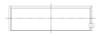 ACL **Coated** Ford 377ci Clevland stroker (using Chev conrods) Engine Connecting Rod Bearing Set - 8B927HC-010 Technical Drawing