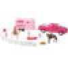 New Ray Toys Pink Pickup Horse Trailer Set - SS-37335A User 1