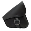 Willie & Max HD Sportsters, Custom Hard Tails Leather Swingarm Bag Dual Shock w/Blk Buckle - Black - 59904-08 User 1