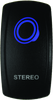 DragonFire Racing Lighted Switch Stereo On/Off Blue - 522622 Photo - Primary