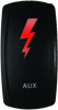 DragonFire Racing Lighted Switch Aux On/Off Red Led - 522629 Photo - Primary