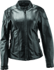 River Road Race Leather Jacket Black Womens - XL - 094366 User 3
