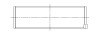 ACL Subaru EJ20/EJ22/EJ25 (Suits 52mm Journal Size) 0.25mm Oversized High Performance Rod Bearing Se - 4B8296H-.25 Technical Drawing