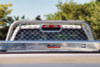 Deezee Universal Aluminum Front Truck Cargo Management Cab Rack Silver Mesh - DZ 95050R Photo - Mounted