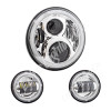 Letric Lighting 7in Led Chrome Full-Halo Indian - LLC-ILHK-7CH Photo - Primary