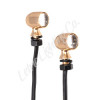 Letric Lighting 12mm Mini White Running Amber Turn Signal LED - Gold Anodized - LLC-45CG-WA Photo - Primary