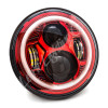 Letric Lighting 7? Red Color Collection LED Headlamp with Full Halo - LLC-CC-7R Photo - Primary