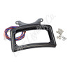 Letric Lighting 10-13 Road Glide Perfect Plate Light Black Curved License Plate Frame - LLC-CPPL-B3 Photo - Primary