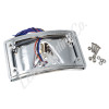 Letric Lighting 04-13 Sportster Perfect Plate Light Chrome Curved License Plate Frame - LLC-CPPL-C2 Photo - Primary