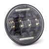 Letric Lighting 5.75? LED Black Diez 10-LED Headlight Dual Horizontal DRL - LLC-LHC-5D Photo - Primary