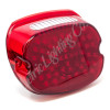 Letric Lighting 99-23 Square Back Model SO-LO Slantback Low-Profile LED Taillight - Red Lens - LLC-SLTL-RT Photo - Primary