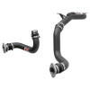 Injen 22-23 Honda/Acura Civic/Si/Integra 1.5L Turbo Aluminum Intercooler Pipe Kit - Wrinkle Black - SES1586ICPWB Photo - Unmounted