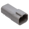 NAMZ Deutsch DT Series 4-Wire Receptacle & Wedgelock - Gray (HD 72124-94GY) - DR-4G Photo - Primary