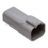 NAMZ Deutsch DT Series 4-Wire Receptacle & Wedgelock - Gray (HD 72124-94GY) - DR-4G Photo - Primary