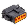 NAMZ Deutsch DTM 12-Position Plug w/12 Stamped Terminals & Wedgelock - Black (HD 74119-98BK) - MDP-12B Photo - Primary