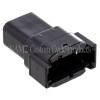 NAMZ Deutsch DTM 8-Position Receptacle w/8 Stamped Terminals & Wedgelock - Black (HD 74108-98BK) - MDR-8B Photo - Primary