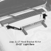 XK Glow Jeep JK Hood 20In Light Bar Bracket Kit - XK-BRC-JK-H User 1