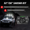 XK Glow SAR360 Light Bar Kit Emergency Search and Rescue Light System White (2)52In (2)36In - XK-SAR360-3322W User 1