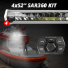XK Glow SAR360 Light Bar Kit Emergency Search and Rescue Light System White (4) 52In - XK-SAR360-3333W User 1