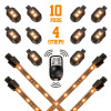 XK Glow Strips Single Color XKGLOW LED Accent Light Motorcycle Kit Amber - 10xPod + 4x8In - XK034002-A User 1