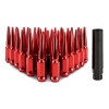 Mishimoto Mishimoto Steel Spiked Lug Nuts M14 x 1.5 32pc Set Red - MMLG-SP1415-32RD Photo - Primary