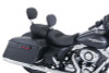 Mustang 08-21 Harley FL Touring Recessed Pass Seat with Backrest - Black - 79676 Photo - Primary