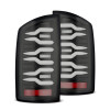 AlphaRex 07-08 Dodge Ram 1500/07-09 Dodge Ram 2500+3500 Luxx-Series LED Tail Lights (Pair) Black - 641040 Photo - Primary