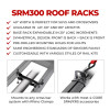 Go Rhino SRM300 Dual Rail Kit (For 60x40in. Rack) - Tex. Blk (Rails ONLY - Req. Platform) - 5933062T Photo - Close Up