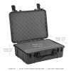 Go Rhino XVenture Gear Hard Case w/Foam - Large 20in. / Lockable / IP67 - Tex. Black - XG201608F Photo - Unmounted