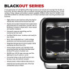 Go Rhino Xplor Blackout Series Cube LED Flood Light Kit (Surface/Threaded Stud Mnt) 2x2 - Blk (Pair) - 750200321FCS Photo - Unmounted