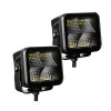 Go Rhino Xplor Blackout Series Cube LED Flood Light Kit (Surface/Threaded Stud Mnt) 2x2 - Blk (Pair) - 750200321FCS Photo - Unmounted