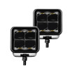 Go Rhino Xplor Blackout Series Cube LED Spot Light Kit (Surface/Threaded Stud Mnt) 2x2 - Blk (Pair) - 750200321SCS Photo - Primary