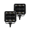 Go Rhino Xplor Blackout Series Cube LED Spot Light Kit (Surface/Threaded Stud Mnt) 2x2 - Blk (Pair) - 750200321SCS Photo - Primary