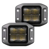 Go Rhino Xplor Blackout Series Cube LED Flood Light Kit (Flush Mount) 3x3 - Blk (Pair) - 750400321FCF Photo - Primary