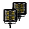 Go Rhino Xplor Blackout Series Cube LED Flood Light Kit (Surface/Threaded Stud Mnt) 3x3 - Blk (Pair) - 750400321FCS Photo - Primary