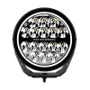 Go Rhino Xplor Blackout Series Round LED Driving Light w/DRL (Surface/Threaded Stud Mnt) 7in. - Blk - 750800711DRS Photo - Primary