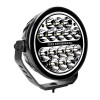 Go Rhino Xplor Blackout Series Round LED Driving Light w/DRL (Surface/Threaded Stud Mnt) 7in. - Blk - 750800711DRS Photo - Unmounted