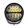 Go Rhino Xplor Blackout Series Round LED Spot Light Beam w/DRL (Surface/Thread Stud Mnt) 7in. - Blk - 750800711SRS Photo - Primary