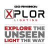 Go Rhino Xplor Bright Series Rectangle LED Spot Light Kit (Surface/Thread Stud Mnt) 3x2 - Blk (Pair) - 751003023SBS Logo Image