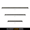 Go Rhino Xplor Blackout Combo Series Sgl Row LED Light Bar w/Amber (Side/Track Mount) 20.5in. - Blk - 751052012CSS Photo - Close Up
