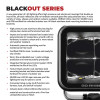 Go Rhino Xplor Blackout Series Maxline LED Hi/Low Beam w/Multi DRL (Surface Mount) 7in. - Blk - 751080711CRS Photo - Unmounted