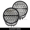 Go Rhino Xplor Blackout Series Round LED Sgl Driving Kit w/DRL (Surface/Thread Stud Mnt) 9in. - Blk - 751700911DRS Photo - Close Up