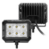Go Rhino Xplor Bright Series Rectangle LED Flood Light Kit (Surface/Thread Std Mnt) 4x3 - Blk (Pair) - 753003023FBS Photo - Unmounted