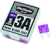 BikeMaster 5Piece 3A Replacement Mini Blade Fuse - 152441 Photo - Primary