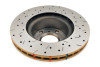 DBA 2001+ Subaru Impreza WRX STI 4000 XS Cross Drilled & Slotted Rear Rotor - Gold (190mm H/Brake) - 4656XS-10 Photo - out of package