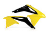 Acerbis 08-17 Suzuki RMZ450 Radiator Shroud - Yellow/Black - 2113861017 Photo - Primary